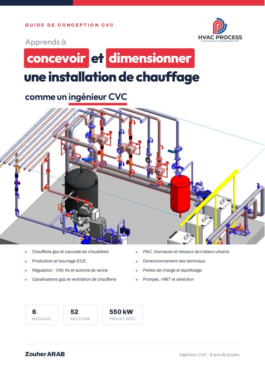 Livre de dimensionnement CVC : concevoir une installation de chauffage